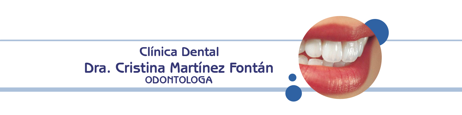 Clínica Dental Dra. Cristina Martínez Fontán banner
